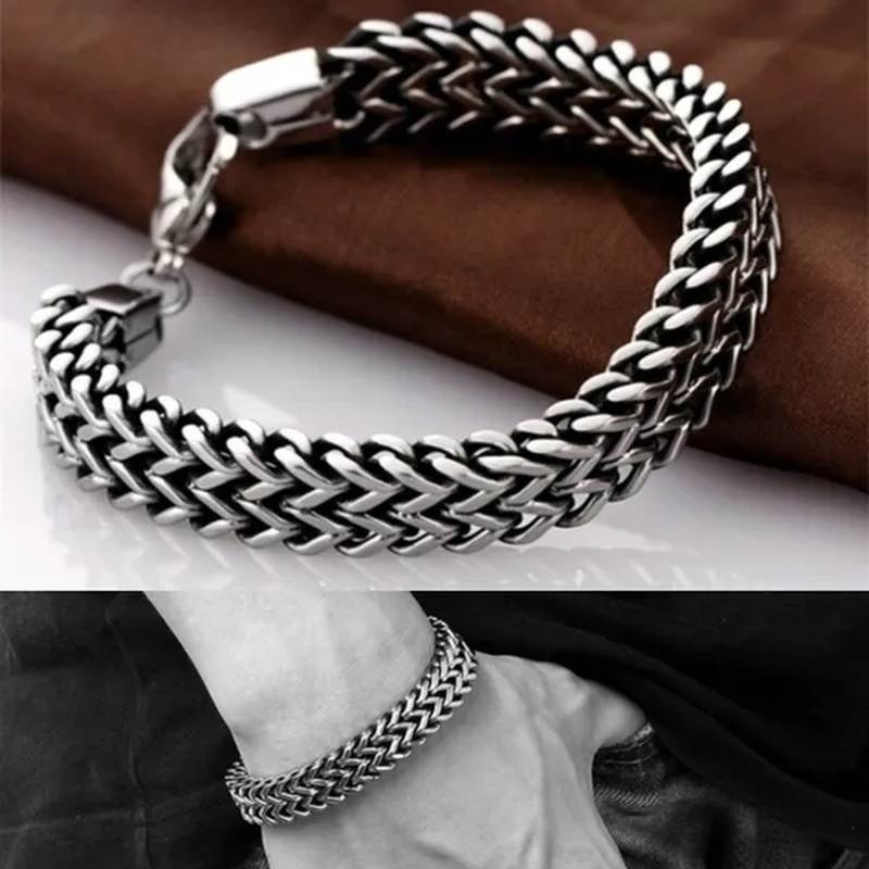 2018 Fashion Titanium Stainless Steel Bracelet for Men/Women (Size:6/12Mm) Free Stuff