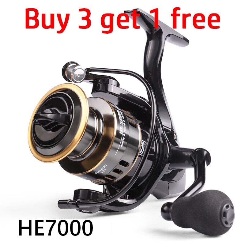 Full Metal Spinning Fishing Reel 5.2:1 Saltwater Freshwater Right Left Hand Reel