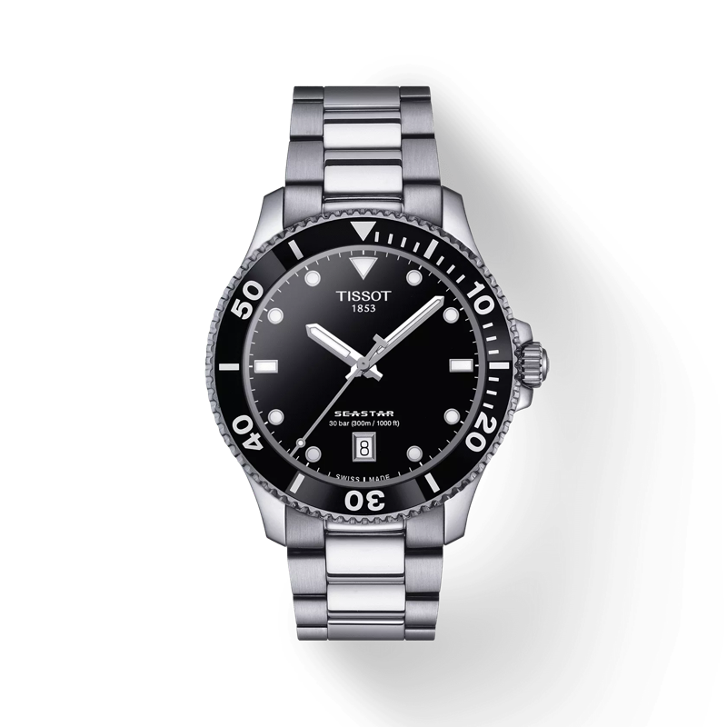 Pre-owned Tissot Seastar 1000 Quartz 40mm Men's Watch T1204101105100