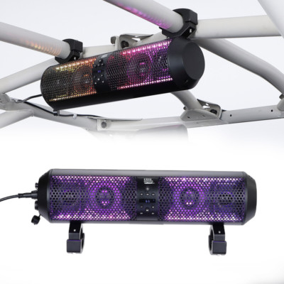 KEMIMOTO UTV Sound Bar 18 Inch SXS Speaker Bluetooth Control For Honda CForce