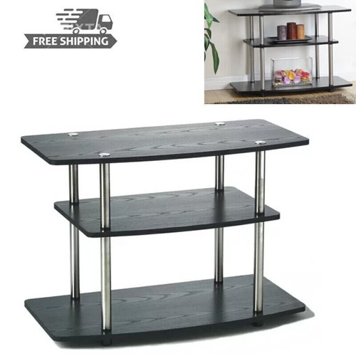 Entertainment Center Media Console Table Black