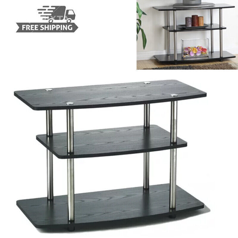 Entertainment Center Media Console Table Black