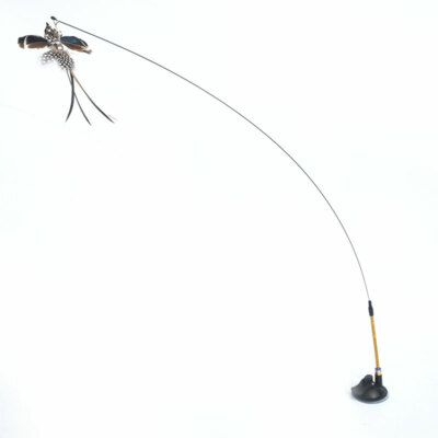 Simulation Bird interactive Cat Toy Funny Feather Bird with Bell Cat Stick TSY