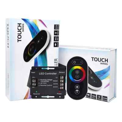 DC12-24V 12A 18A LED Strip Light RF Touch Remote Controller Dimmer for 3528 5050