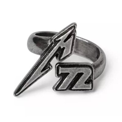 Alchemy Gothic Metallica M72 Pewter Unisex Ring   Ships in 2-4 Weeks   Gothic