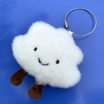 cute plush cloud cartoon doll bag tag charm pendant Ornament keyring keychain