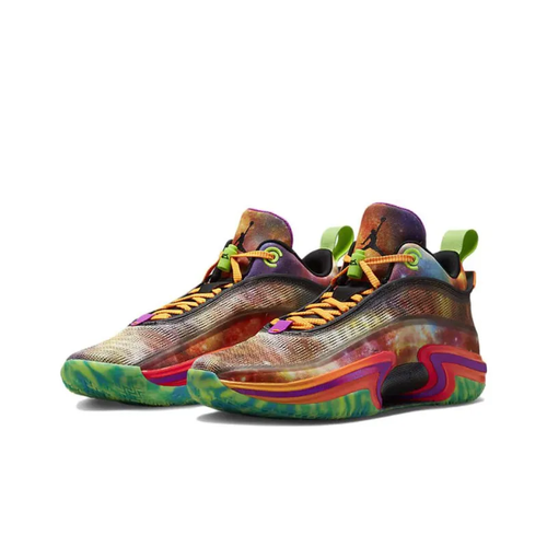 Jordan Air Jordan 36 Low PE 'Galaxy' Sneaker, Purple Green