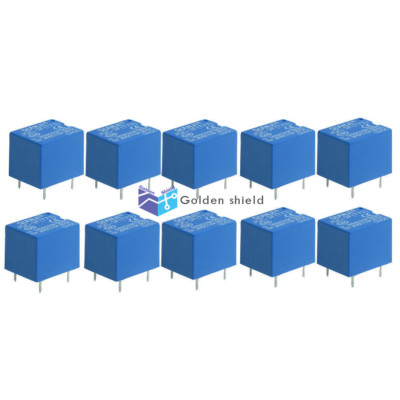 10 x JQC-3F DC 5 Pins SPST Power Relay DC 12V Coil 10A/125V AC 10A/28V Kd