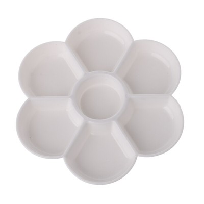 7 Holes Paint Tray Flower Shaped for Acrylic Gouache Painting