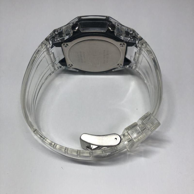 Pre-owned Casio G-shock Ga-2100-1a Ap Royal Oak Custom Color Dial Rainbow Clear Skelton