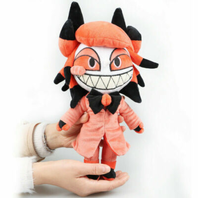12in Helluva Boss Anime Plush Toys Hazbin Hotel Alastor Stuffed Doll Kid's Gift