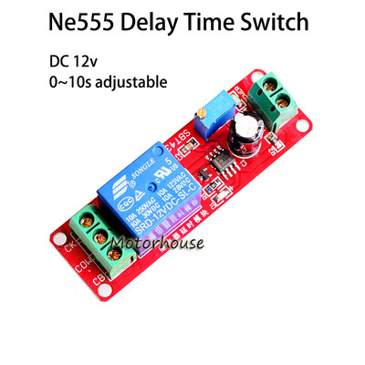 DC 12V NE555 Delay Time Switch 0-10 Second Relay Timing Timer Module Adjustable