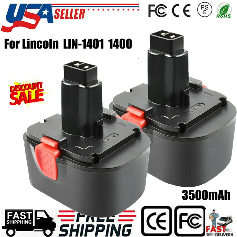 4.0Ah Battery For Lincoln PowerLuber 12V/14.4V Grease Gun LIN-1201 1200 NEW