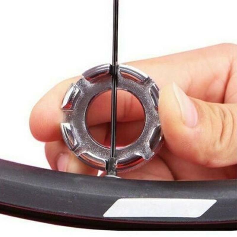 8 Ways Spoke Nipple Key Bike Cycle 10-15 Wheel Rim Wrench Spanner Bicycle Tool