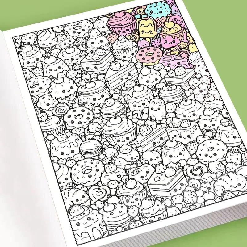 Trace & Color Doodles Coloring Book, Whimsical Mixed Funny Character Traceable
