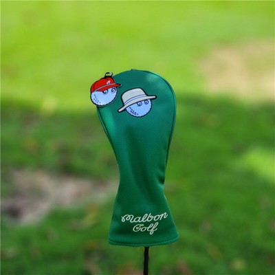 Malbon Fisherman Hat Push Pin #1 Wood Club Cover Golf Club Head Cap Protector