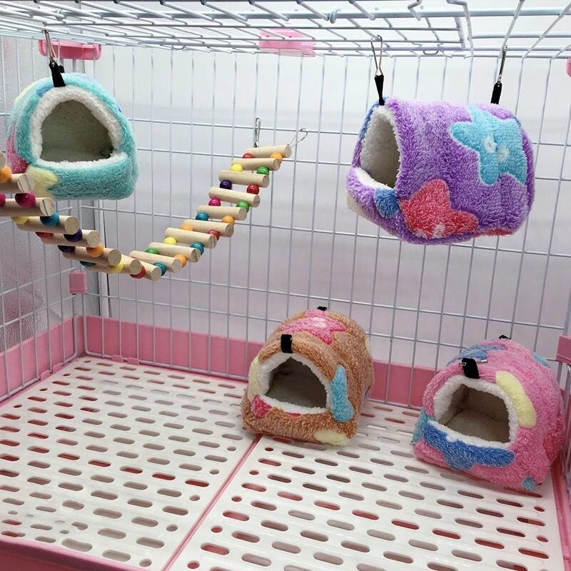 Parrot Nest Cave House Warm Winter Hammock Bed Hamster Tent 