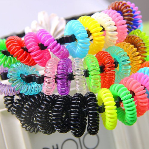 12pcs Popular Girl Elastic Rubber Hair Ties Band Rope Ponytail