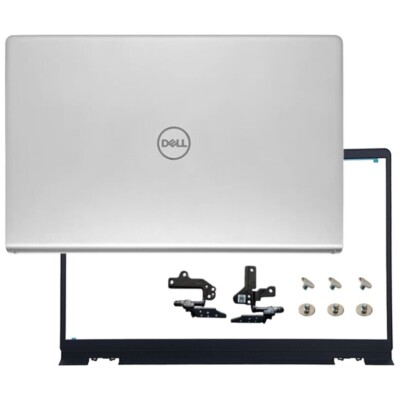 New for Dell Inspiron 15 3510 3511 3515 Silver Top LCD Back Cover+Bezel+Hinges