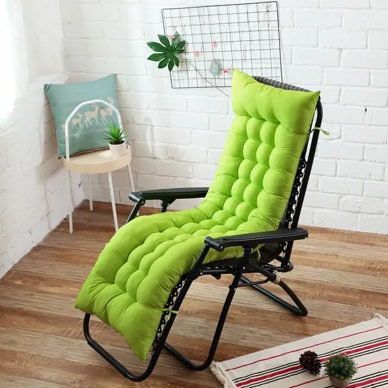 1Pc Rocking Chair Cushion Garden Patio Sun Lounger Cushion Long Recliner Reclini