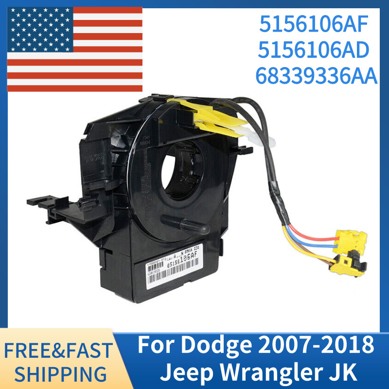 Steering Wheel Clock spring w/Angle Sensor For Dodge Jeep Wrangler JK 2007-2018