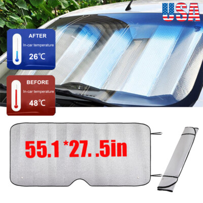 Foldable  Auto Car Windshield Sun Shade Shield Cover Visor UV Block Protector US