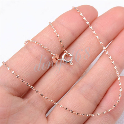 ★人氣★LOVE ME MONSTER★thin rose gold necklace 18K Rose Gold Filled Nickle/Lead-Free Shiny Starry 18
