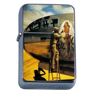 German Pin Up Girls D3 Windproof Dual Flame Torch Lighter Refillable 