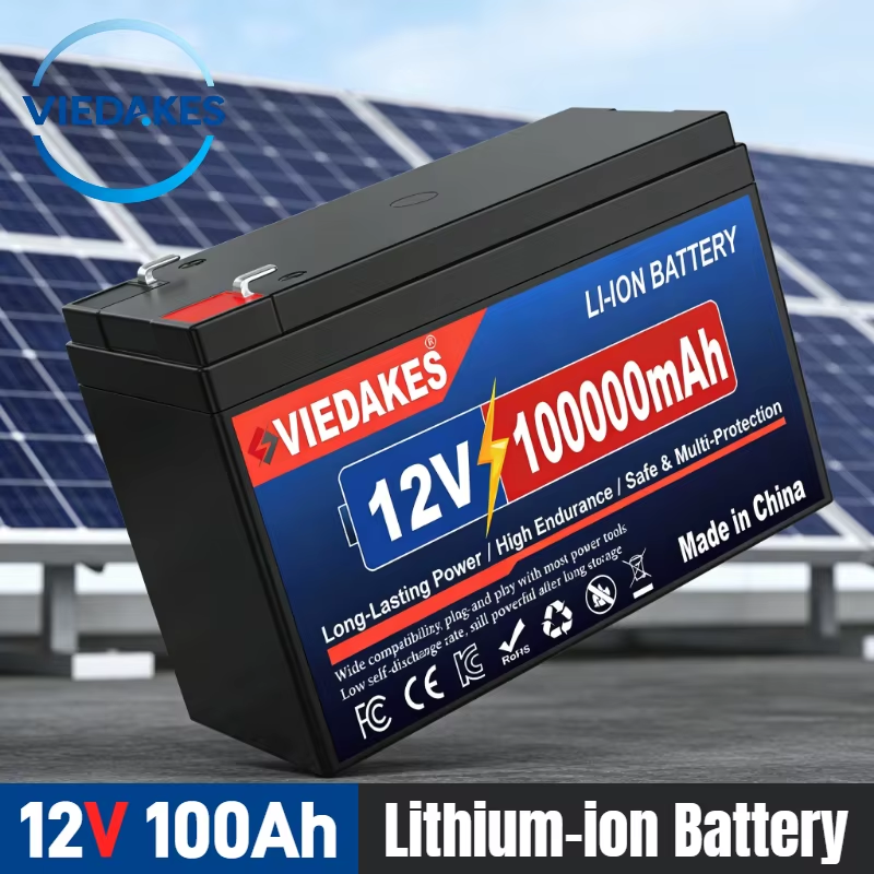 12v lifepo4 battery 100Ah Rechargeable Battery with BMS - Perfect for Off-Grid S