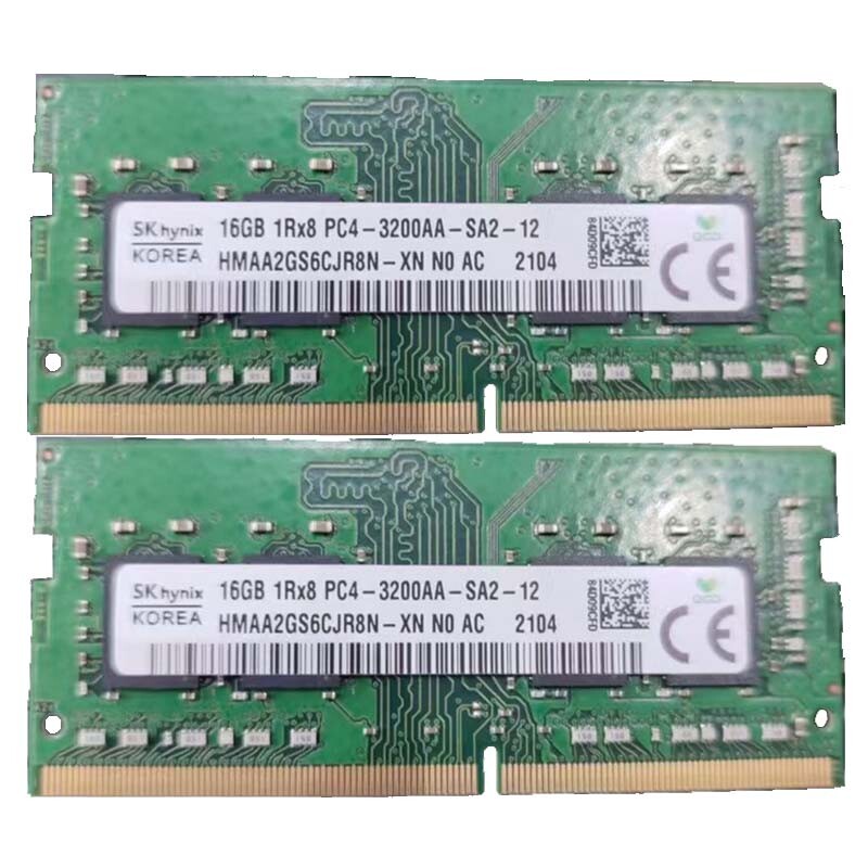 Skhynix 2x16GB 1RX8 DDR4-3200 PC4-3200MHz260pin Laptop SODIMM