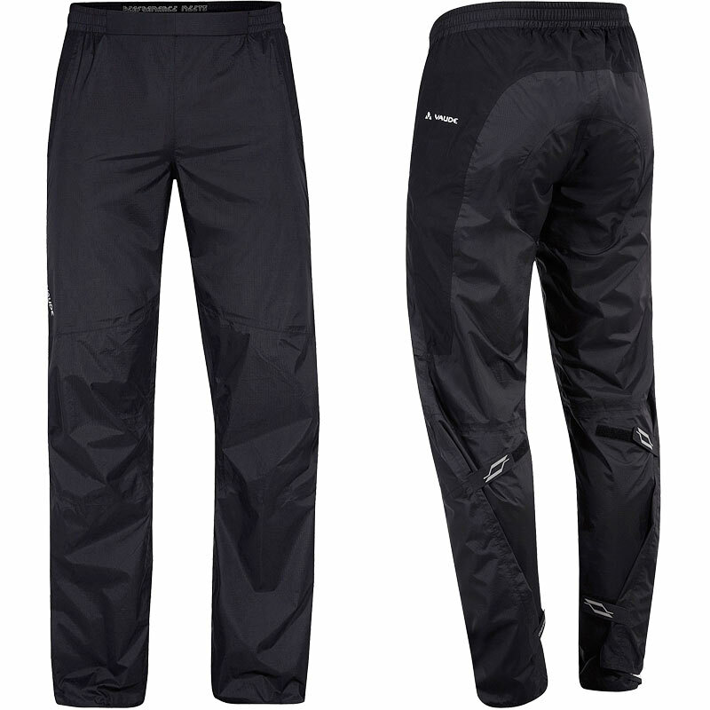 VAUDE Mens Spray Pants III leichte Rad-Regenhose Herren Stretcheinsätze