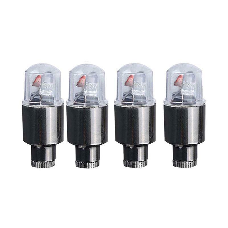 1 INDIVIDUAL LED SHORT CAP bike valve stem flash Light Bicycle Wheel Tire Car - Picture 10 of 12