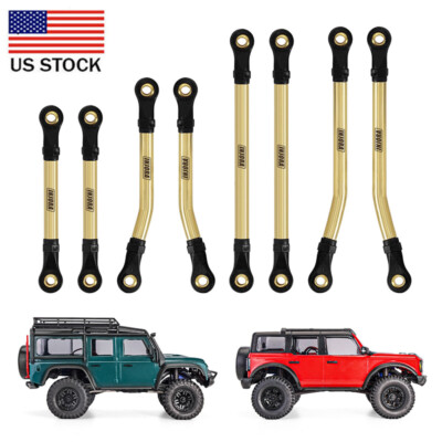 US,INJORA Brass High Clearance Links for 1/18 Defender Bronco TRX4M Upgrades