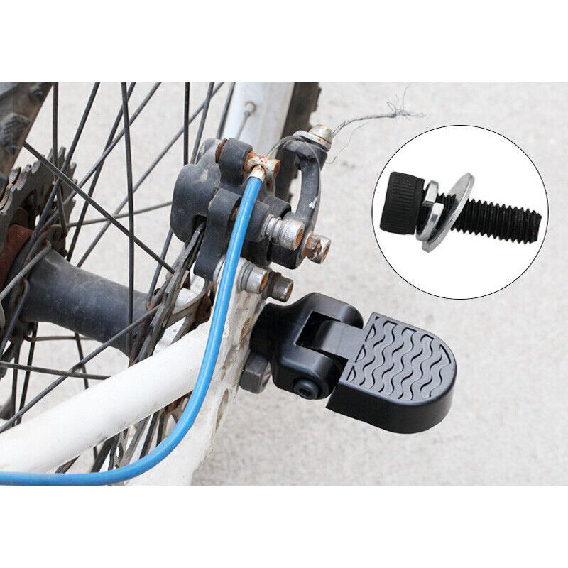 2PC Foldable Rear Passenger Foot Pedal Peg for Electric Bike Moped Mountain Bike