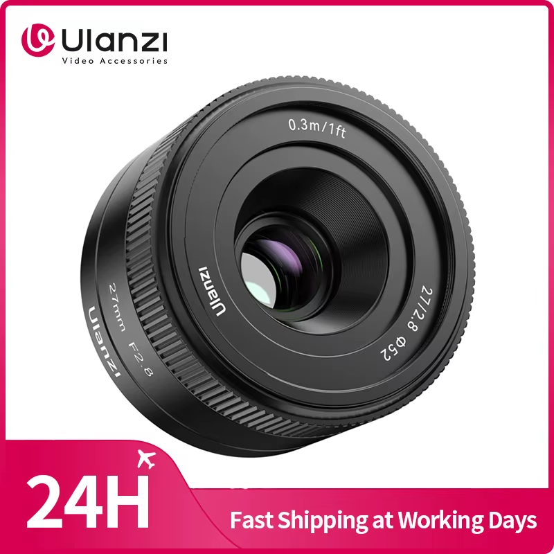 Auto Focus 27mm F2.8 Autofocus Lens for Sony ZV-E1 ZV-E10 A-1 A6000 A6400 A6500
