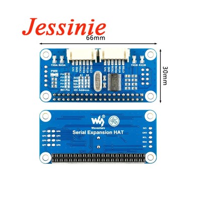 2CH UART Serial Port Expansion Board for Raspberry Pi 4B/3B+/Zero W I2C