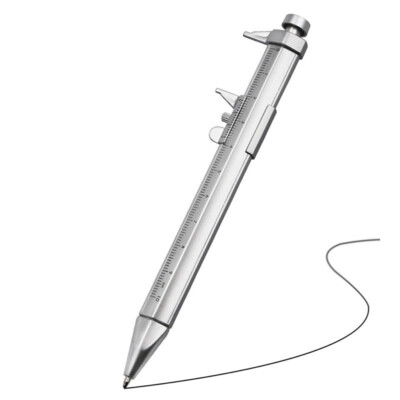 0.5mm Caliper pen Gel Ink Pen Vernier Caliper Roller Ball Pen Stationery Gift*D#