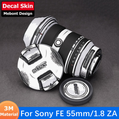 For Sony FE 55mm F1.8 ZA Decal Skin Camera Lens Sticker Vinyl Wrap Film Coat