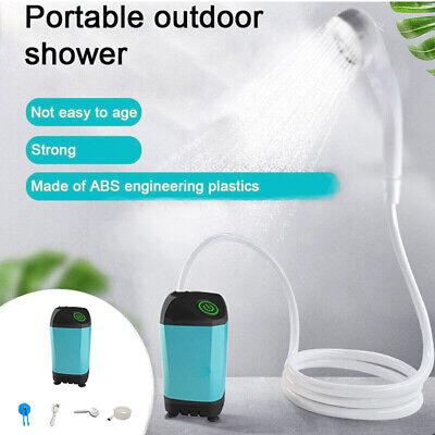 Outdoor Camping Shower Portable Waterproof Electric Shower Pump Showerhead K3O8