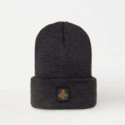 Шапка Refrigiwear Clark Hat Темно-Антрацитовая Шапочка с Манжетой и Нашивкой с Логотипом