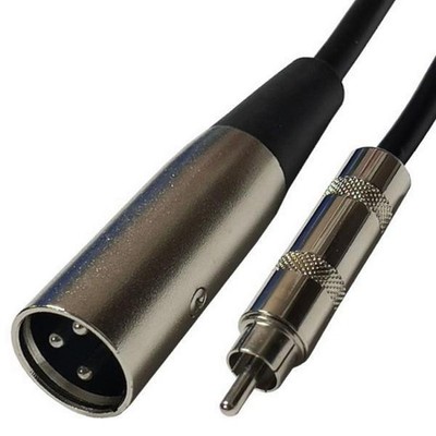 XLR Male Mono to RCA Male 15FT