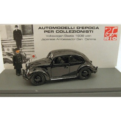 RIO RI4247P VW BEETLE 1939 JAPANESE AMBASSADOR 1:43 MODELLINO DIE CAST MODEL com