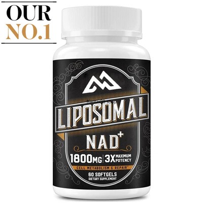 1800mg liposomal NAD supplement,  60 soft capsules