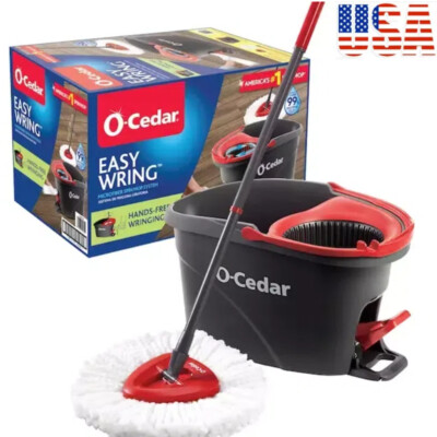 EasyWring Spin Mop and Bucket System, Removes over 99% Of Bacteria