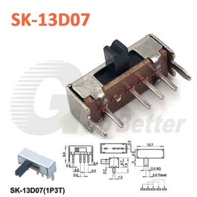 Mini Miniature Model Railway Slide Switch 2-Position On-OFF MICRO TOGGLE SPDT