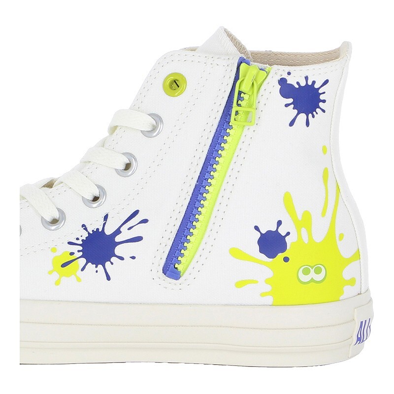 Pre-owned Converse X Splatoon3 Collabo Sneakers All Star Z Hi White 5in-10in Japan