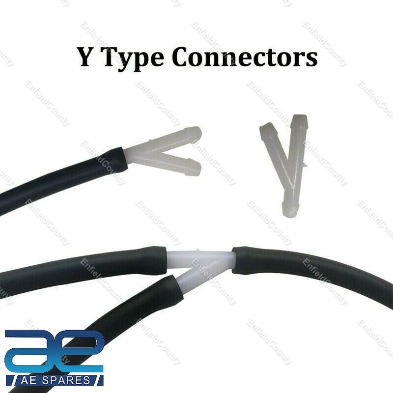 Windshield Washer Hose T Connector 3 Way 2 Unit For Suzuki SJ413 Jeeps CJ Willys Ford GPW