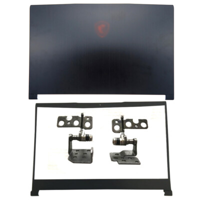 New for MSI GF63 8RC 8RD GF63VR MS-16R1 15.6''Top Lid LCD Back Cover+Bezel+Hinges