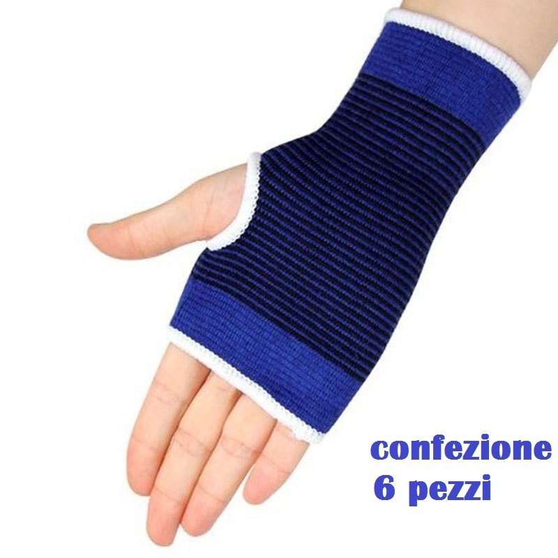 Set 6 Pezzi Fascia Elastica Ortopedica Mano Polso Polsiera Tutore Tendinite dfh