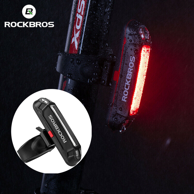 ROCKBROS Bike Taillight Waterproof Warning Smart Rear Light USB Recharge Light